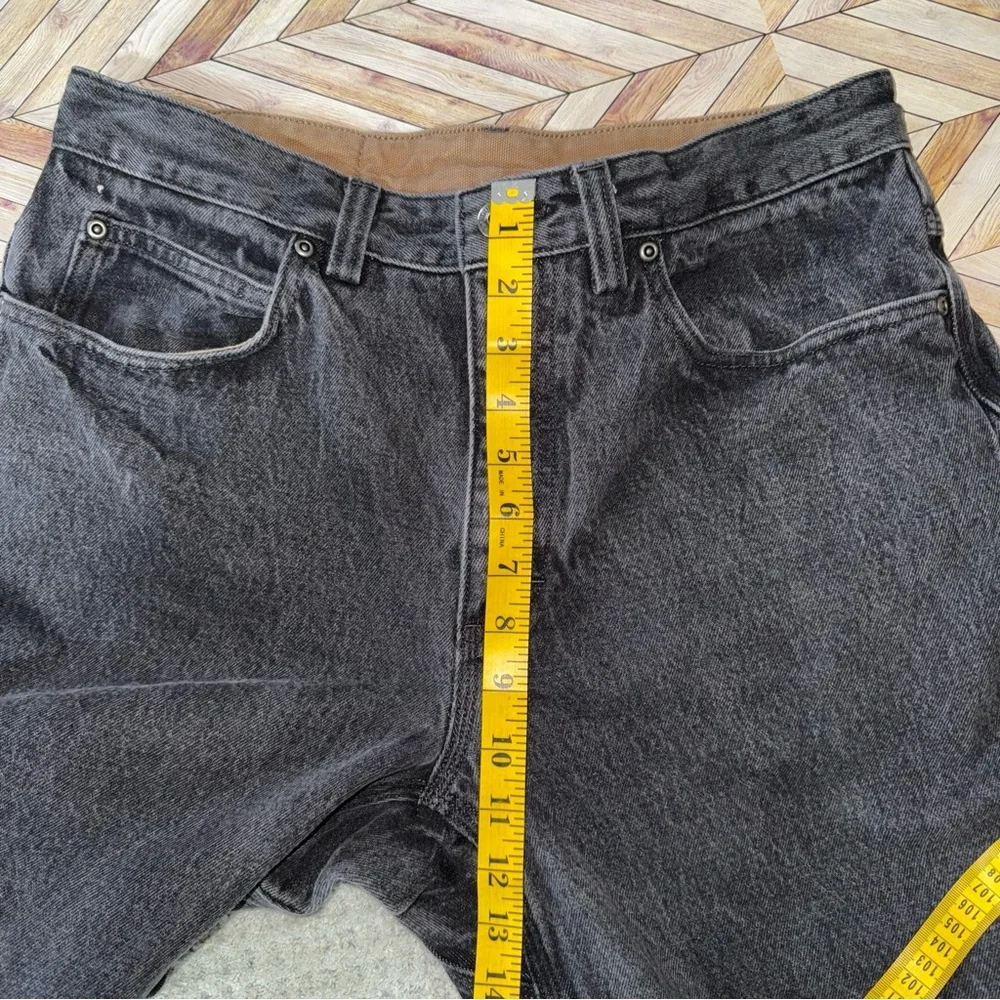 Duluth Trading Co Flex Relaxed Fit Black Cotton Jeans 5 Pocket 33x34 Casual Fall
